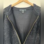 Marc by Marc Jacobs Vintage Y2K  Black Wool Sequin Zip Cardigan Sweater Medium Photo 12