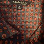 Chadwick's  Navy and Red Floral Shirt Photo 1