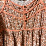 Rewind  Ditsy Floral Babydoll Peplum Top Puff Sleeve Cottagecore Romantic Size L Photo 1