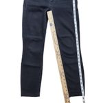 Mother The Looker Jeans Womens 28 Not Guilty Black Denim Ankle Painted Grunge Photo 5