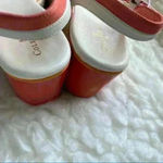 Cole Haan  Orange Arden Nubuck Espadrille Wedge Photo 5