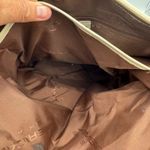 Americana by Sharif Woven Tote Bag Purse Handbag Beige Gold Accents Tan Photo 7