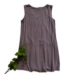 Maternity Sleeveless Dress Sz L Lilac Draped V Photo 2