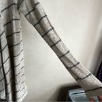 American Eagle AEO Cream Lightweight Striped Waterfall Cardigan Photo 2