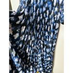 ML MONIQUE LHUILLIER Melanie Black Floral Print Chiffon A Photo 10