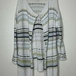 J.Jill Knit Cotton Sweater Cardigan Striped XL Photo 0
