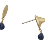 Alexis Bittar Alexas Bittar Asterales Thorn 14K Goldplated & Sapphire Drop Earrings, NWT Photo 0