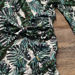 Posy White & Green Palm Tree Swimsuit Cover Up 2 Photo 1