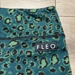 Fleo Booty Shorts Green Animal Print Size‎ Medium Photo 1