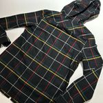 Pendleton  Wool Hooded Full Zipper Top Check black w/ multi color stripes Size S Photo 4