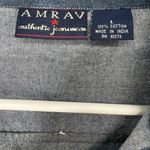 AMRAV authentic jeanswear bowling embroidered L novelty cotton button up shirt Blue Size L Photo 6