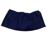 Lands End Coastal Sprit Textured Mini SWIM skort Skirt Rock Blue Sz 16 NWTS Photo 3