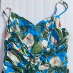 Farm Rio Women's Anthurium Garden Blue Cross Over Maxi Dress - L NWT Photo 7