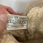 UGG  Sz 6 Boots Rella Beige Suede Shearling Lined Ankle Short Booties Snap Strap Photo 6