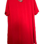 Johnny Was  orange-red Favorite Short Sleeve Crew Neck‎ Swing Tee size S Photo 0