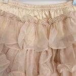 Japanese Kawaii Y2K Dusty Pink Cottage Ballet Ruffle Mini Tier Skirt Skorts Size XS Photo 5