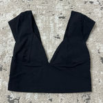 Free People Intimately  Black Cropped Top Size Small Photo 0