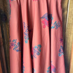 Modcloth  Floral Midi Skirt Orange Brown  botanical Womens size Small boho Photo 0