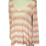 Lily White Striped beachy v neck sweater Photo 0