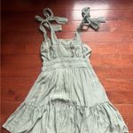 Trixxi Green Sundress Adjustable Straps Boho Photo 1