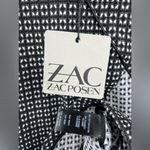 Zac Posen š NWT VOGUE Peplum Midi Dress Printed Stretch Zip Black Gray White 14 Photo 12