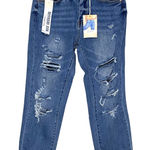 Wax Jean Wax Jeans Stretch Boyfriend Jean Destructed Knee Women 5/27 Distressed Torn NWT Photo 0
