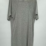 Agnes & Dora Women's  Heather Gray Grey Love Tunic Short Sleeve V-Neck, Size XS Photo 1