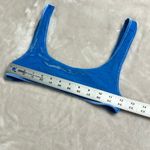 Triangl Swimwear Abbey Bikini Top Women's Small Blue Velvet Neoprene Photo 7