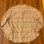 Le lis  NWOT jacket shacket women’s medium beige brown white light red plaid Photo 4