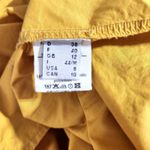 Otto d'ame Women's Mustard Yellow Top With Quarter Sleeves and Trim Details Size 8 Photo 9