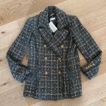 Ramy Brook Ramey Brook - Marsha Tweed Blazer in Green & Gold Photo 0