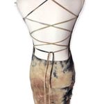 Heart & Hips Heart Hips Tie-Dye Ruched Criss Cross Back Bodycon Dress Photo 63