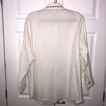 Vintage Bonnie Blair Women's Beige and White Western Bedazzled Shirt Size 1X Photo 7