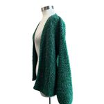 J.jill Multicolored Long Sleeve Cardigan In Hunter Green Multi Size Small Photo 2