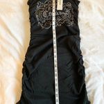 Juicy Couture NWT  Y2K Ruched Rhinestone Bling Dress in Licorice Size Small Photo 6