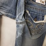 Ymi  Boot Cut 7 30x31 Destroyed Rivet Flap Pocket Jeans Photo 7
