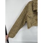 Windsor  Animal Print‎ Cropped Lightweight Jacket Women Medium Brown Boho Preppy Photo 7