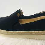 Journee Collection Leela Espadrille Slip On Sneaker Black Canvas Fabric 7 Photo 1