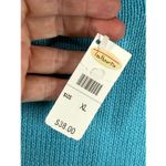 Talbots  women’s teal 100% Cotton heavy knit vest size XL NWT Photo 4