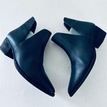 Free People Charm Double V Black Leather Ankle Booties Women's Size 40 USA 10 Photo 11