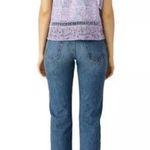 Saylor  Janice Ruffled Silk Blend Ruffle Ladder Lace Inset Lilac Size Small Photo 2