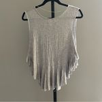 Free People We The Free Uptown Ruffle Tank in Grey Heather Size Small Photo 2