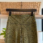 Athleta  Mid-Rise Transcend 7/8 Tight Legging Capri in Green Animal Print, M Photo 2