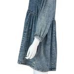 Free People  NWT Blue Denim Mini Dress Size S Photo 3