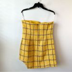 Assignment Revolve Cady Strapless Tweed Mini Dress Yellow‎ L Yellow Size L Photo 9