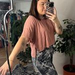 Free People  Forever Yours Cropped Short Sleeve Tee Pink Size XS Photo 4