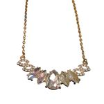 Paparazzi  Elegant Crystal Necklace Gold‎ Chain Statement Jewelry R-58 Photo 1