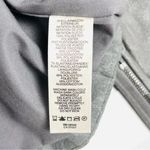 DKNY Jeans Jacket Women Large Gray Faux Suede Polyester Long Sleeve Clipside Zip Photo 6