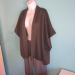Natori  Gray Kimono Sleeve Open Front Cardigan Sweater Top  Size L New with Tags Photo 3