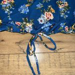 Rewind Blue floral crop top Photo 1